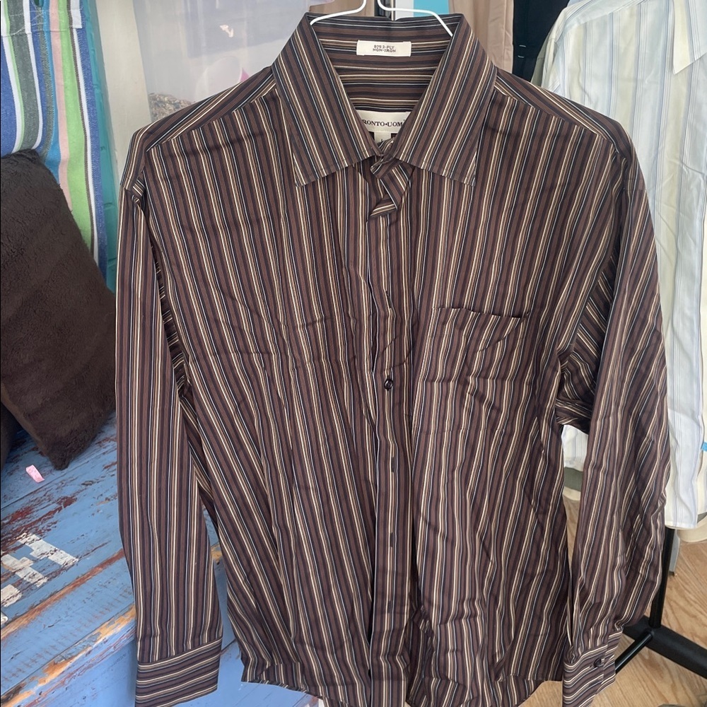 Pronto Uomo Multicolor Striped Dress Shirt